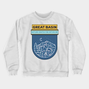 Great Basin National Parks Camping Hiking Outdoors Outdoorsman Crewneck Sweatshirt